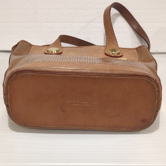 Dooney & Bourke Vintage Tan Leather Bag - Picture 5 of 12